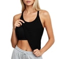 thumbnail image 2 of Lixiuxyad Women's Tank Top Camisole Seamless Yoga Tank Top Built In Light Support Bra For Fitness Workout And Casual Wear,Black, 2 of 7