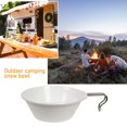 thumbnail image 4 of Cuenco Sierra Mini Camping Sierra Bowl con asa plegable apilable Picnic Water Cup (Blanco), 4 of 4