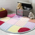 thumbnail image 2 of SAFAVIEH Kids Melany Geometric Striped Area Rug, Blue/Multi, 8' x 10', 2 of 8