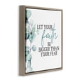 thumbnail image 3 of Stupell Industries Faith Bigger Than Fear Spiritual Botanical & Floral Painting Brown Floater Framed Canvas Art Print Wall Art, 18 x 18, 3 of 9