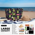 thumbnail image 5 of Gaeub Avocado Love Beach Travel Bag, Multi-Pocket Beach Bag, Summer Vacation Bag, Beach Essentials Tote, 5 of 7