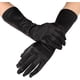 thumbnail image 1 of Xiao Hua Guantes de satén clásicos para adultos, largos, de 15 pulgadas (negros), 1 of 5