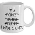 thumbnail image 2 of Violin Mug I'm A Violinist I Make Sounds Coffee Mug Best Violin Gift Tea Cup Christmas Xmas, 2 of 2