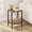 Brown and Black, variant on End Table, Set of 2, Side Table, Nightstand, 2-Tier Storage Shelf, Sofa Table for Small Space, Living Room, Bed Room