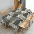 thumbnail image 6 of Rectangle Table Cloth, Waterproof Heavy Duty Vinyl Tablecloths, Wipeable Washable Table Cover Floral Rustic Seasonal Table Cover for Party Picnic Dinner Decor (Boho, 60" X 120"), 6 of 7