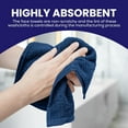 thumbnail image 2 of Linteum Textile 100% Cotton Premium Washcloths, 12x12 Inches [Pack of 24] Blue, 2 of 7