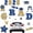 Blue, variant on 2026 Graduation Magnets – Congrats Class of 2026 Reflective Waterproof Magnetic Stickers for Car, Fridge & Garage