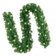 thumbnail image 2 of Guirnalda festiva de follaje artificial con luces LED, adorno navideño para el hogar, 220 ramas de 3m iluminadas. 220 rama 3m led, 2 of 8
