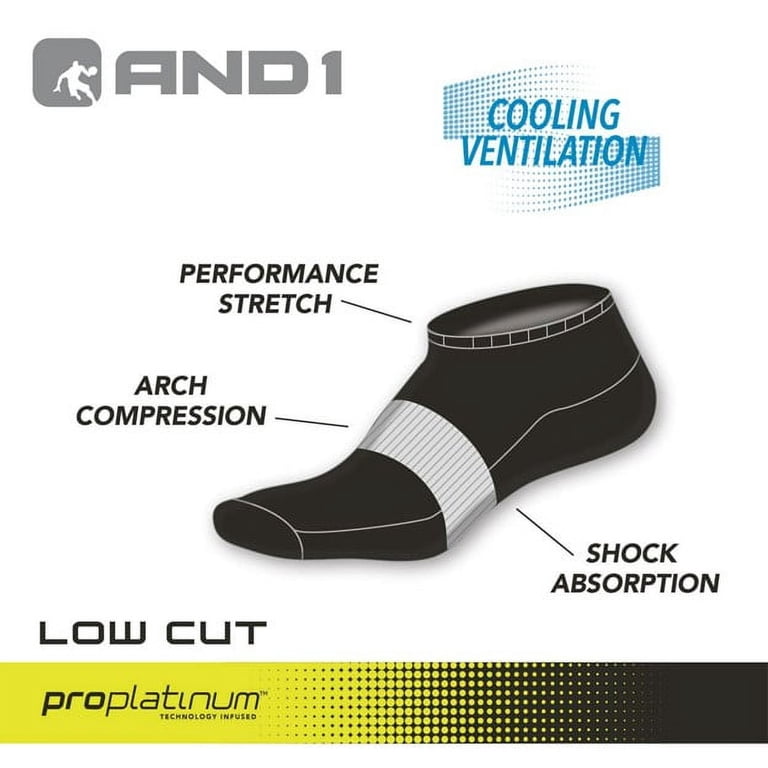 AND1 Men's Cushion Low Cut Socks 12-Pack photo 7