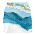thumbnail image 6 of Wxolcjlv Women's Marble Print Mini Skort High Waist Stretch Fit Sport Built‑In Shorts Athletic Bottoms, 6 of 7