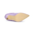 thumbnail image 5 of BLISSFUL STEP Women's Pointy Toe Stiletto Heels Chelsea Ankle Booties, 5 of 8