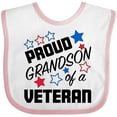 thumbnail image 3 of Inktastic Proud Grandson of a Veteran Veterans Day Boys Baby Bib, 3 of 4