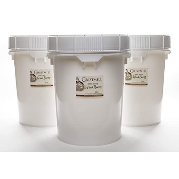 ChemicalFree, NONGMO, AllNatural, Wheat Berries Emergency 30 Year Shelf Life Bulk Bucket