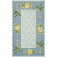 thumbnail image 5 of SAFAVIEH Chelsea Imani Paradise Lovers Wool Runner Rug, Light Blue/Blue, 2'6" x 8', 5 of 10