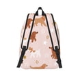 thumbnail image 2 of Lsque Star Cute Dog Pattern Canvas Daypack, Durable Backpack, High-quality Versatile Backpack,Vintage Compact Backpack-Medium, 2 of 6