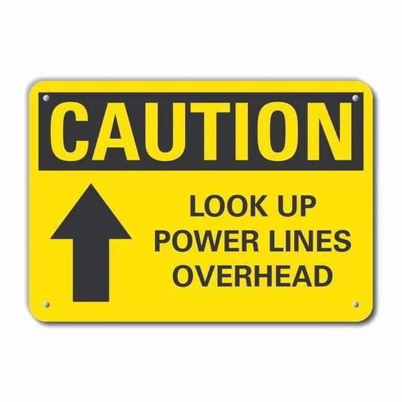 Lyle Rflctv Electrical Hzrd Caut Sign,10x14in LCU3-0122-RA_14x10