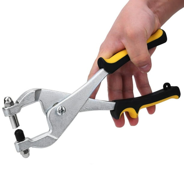 Tebru Punching Hole Pliers,Hole Punch Pliers,MultiFunction Grit Punch