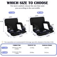 thumbnail image 2 of Stadium Seats with Back Support Bleacher Chairs with Back and Extra Wide Cushion Thick Padded Bleacher Portable Reclining Seats for Football, Baseball and Basketball (Black, Medium), 2 of 8