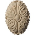 thumbnail image 1 of Ekena Millwork ROS03X05ASMA 2.5 in. W x 3.5 in. H x .62 in. P Ashford Oval Rosette- Maple- Architectural Accent, 1 of 1
