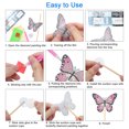 thumbnail image 4 of TSV 8pcs Butterfly Stakes Diamond Art Kits, Diamond Painting Kits DIY for Indoor Outdoor Yard Decor, 4 of 6