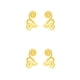 thumbnail image 1 of Sonducket Pendientes de aleación para mujer, 1 par, decorativos con estilo, de Color sólido que no se desvanecen, para niñas, damas, fiesta, Oro 2piezas, 1 of 6