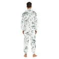 thumbnail image 4 of FORMRS Onesies Pajama for Adults Unisex Hoodie Winter Jumpsuit One Piece Sleepwear, Sizes S-2XL, Green Dinosaur Pattern, 4 of 7