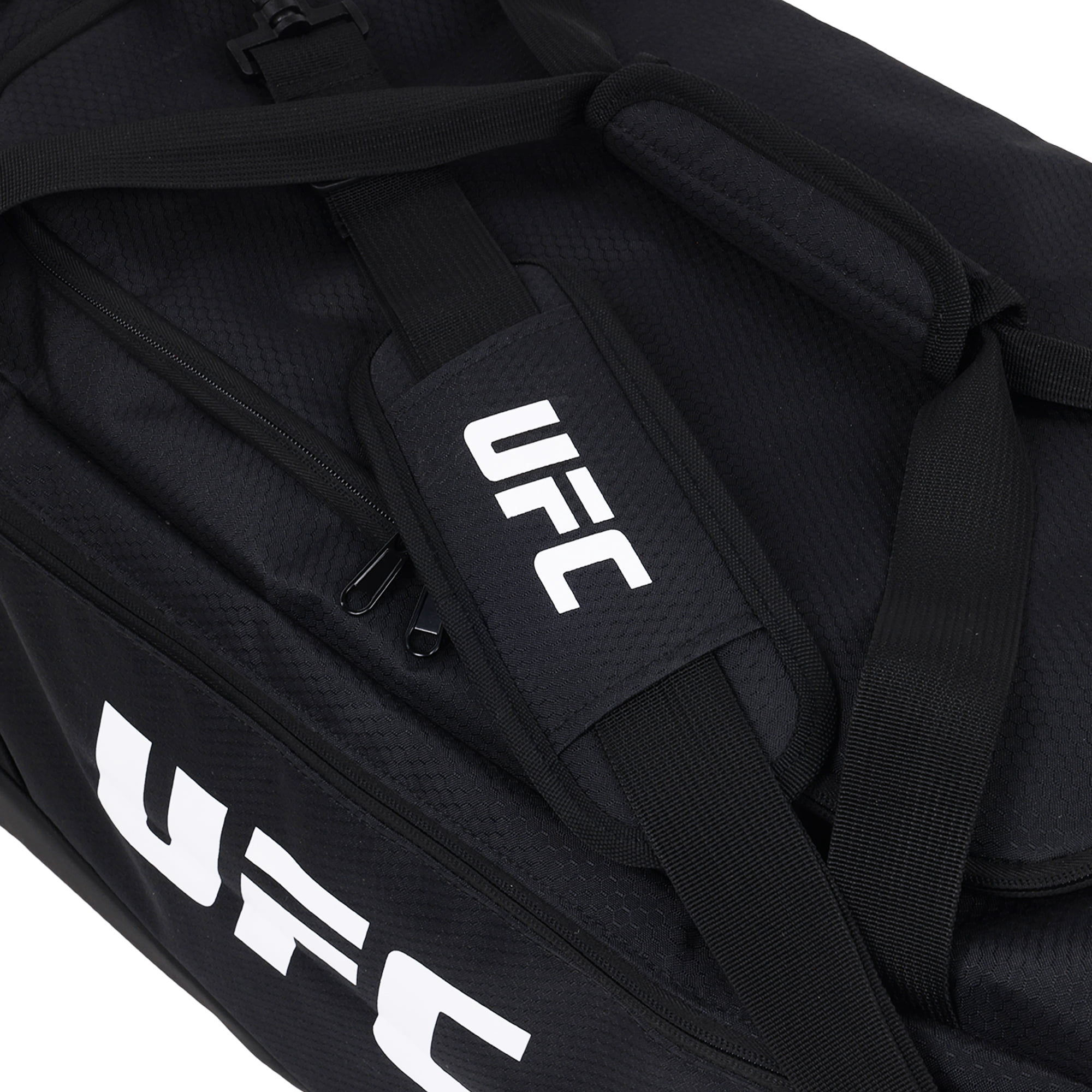 UFC Gym Bag, 22 Inch Carry On Large Travel Duffel Bag for Men and Women, Shoe Compartment, MMA Workout Equipment and Sports Accessories, Black