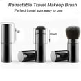 thumbnail image 6 of Retractable Makeup Brush, Travel Face Blush Brush, Portable Powder Brush with Cover for Blush, Buffing,Powder Cosmetics,Black/Pink, 6 of 8