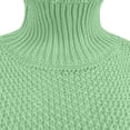 thumbnail image 4 of Sweater for Women Oversize Long Sleeve Turtleneck Drop Shoulder Loose Fit Solid Fall Knitwear, 4 of 4