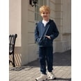 thumbnail image 3 of Arshiner Boys' 2 Piece Athletic Tracksuit Jogging Outfit Sweatsuit Zip Up Hoodie and Active Pants Sets, 3 of 6