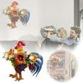 thumbnail image 1 of Exquisite Wooden Rooster Charm Pendant for Jewelry Crafting and Unique Home Wall Designs, 1 of 5