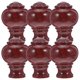 thumbnail image 1 of Natural Curtain Rod End Caps Elegant Design For Living Room Bedroom Home Decor Smooth Edges To Protect Curtains 6Pcs, 1 of 4