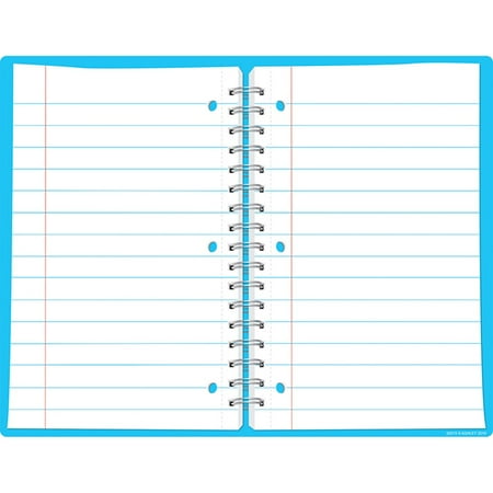 Smart Poly Open Spiral Notebook Page Chart, Dry-Erase Surface, 17" x 22"
