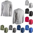thumbnail image 4 of GEWSEY Long Sleeve Shirts for Men UPF 50+ Sun Shirts UV Protection Rash Guard Swim Shirts Fishing Summer Athletic (Black, S), 4 of 4