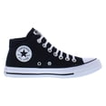 thumbnail image 2 of Converse Chuck Taylor All Star Madison Mid Womens Shoes Size 7, Color: Black/Black/White, 2 of 4