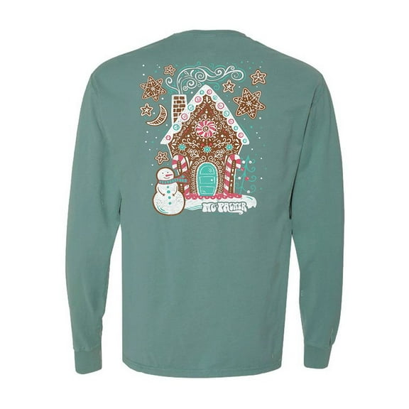 MG Palmer Women's Candy Cane Lane Cotton Long Sleeve T-shirt
