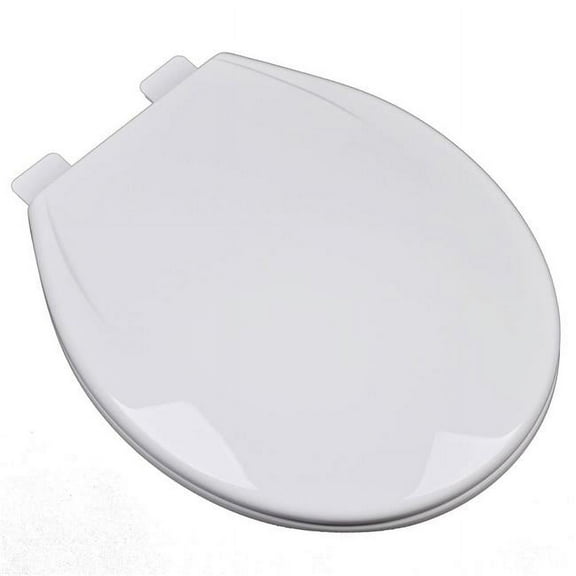 Plumbing Technologies Plastic Slow Close Toilet Seat, White, Standard Round