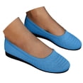 thumbnail image 3 of YLYL Women's Knitted Mesh Ballet Flats Round Toe Slip on Soft Comfortable Casual Dressy Walking Work Shoes, 3 of 9