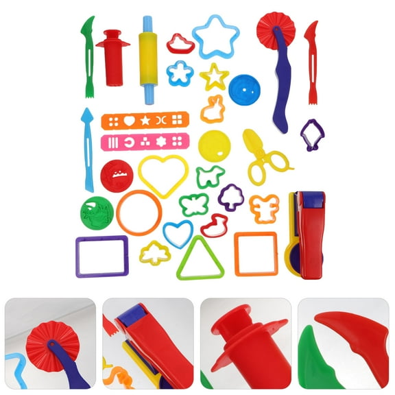 Soimiss Toys Diy Plasticine Molds 32Pcs