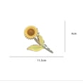thumbnail image 4 of Xihbxyly Pinza para El Pelo de Girasol, Elegante Horquilla de Aleación, Pinza de Sujeción Segura, Accesorio para Cabello Grueso, Uso Diario, Regalo para Mujer, Diseño Pintado a Mano., 4 of 7