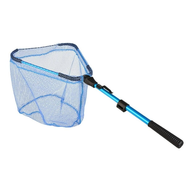 Collapsible Fly Fishing Landing Net Bass Trout Net Slip Handle