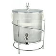 thumbnail image 4 of Dispensador de Bebidas Frías, PE Multipósito de Gran Capacidad Anti -goteeo Fácil de Limpiar La Bebida de Té de Fruta Transparente Dispensador de Fuga Con Espiga para Bodas, 4 of 7
