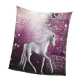 thumbnail image 1 of Manta de la cama franela de franela impresión digital cama suave sofá tiro unicornio 150x200cm Unicornio 150x200cm Magideal Manta de la cama, 1 of 7