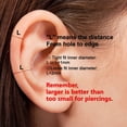 thumbnail image 6 of Turandoss Hypoallergenic Nose Ring for Women 20G Surgical Steel 14K Rose Gold Plated Hoop Small Rook Conch Piercing Jewelry 8mm Hinged Design for Women, 6 of 9