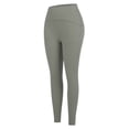 thumbnail image 6 of Women's High Waisted Yoga Pants with Pockets – Tummy Control Leggings for Running, Gym, Fitness & Casual Wear, Stretchy Workout Tights(Grey,6), 6 of 8