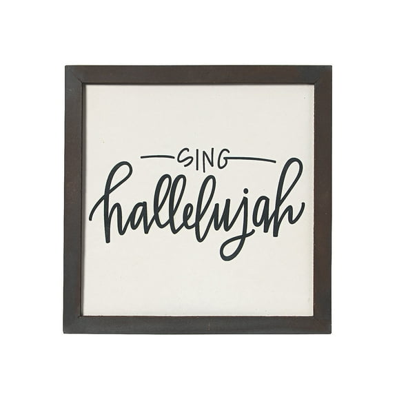Sing Hallelujah Large Wall Sign - Home Decor - 1 Piece