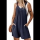 thumbnail image 1 of Overol de Punto Liso con Bolsillos Laterales para Mujer, Color Azul Marino, Talla L, 1 of 5