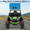 thumbnail image 5 of FINITO 12V Kids Ride On UTV 2WD Electric Powered Truck 4 Wheels Vehicle with LED Lights MP3 Bluetooth Remote Control for Boys Girls 3+, Green, 5 of 7