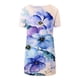 thumbnail image 5 of Tops de Mujer Elegantes Blusas Casuales Camisas de Moda Con Cuello en V Flor Suelta Pintura Camiseta de Manga Corta Blusa Superior Odeerbi  ODB156258, 5 of 5