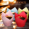 thumbnail image 3 of 600 Pcs Tulip Cupcake Liners for Baking Muffin Liners Printed Baking Cups Holders Greaseproof Wrappers Decoration for Cupcake Bouquet Birthday Party Wedding Bride Shower (Colorful), 3 of 4